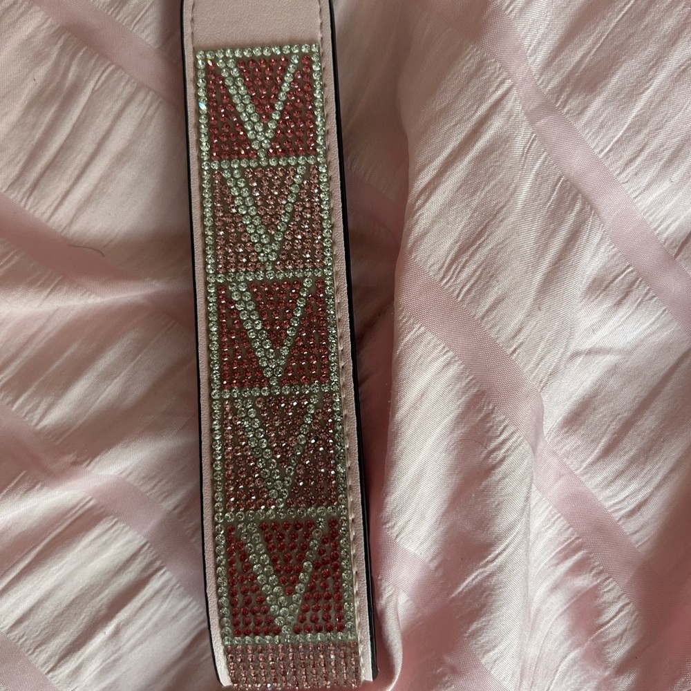 Embellished Pink Crystal Strap - Designer-Inspired Women’s Accessory
